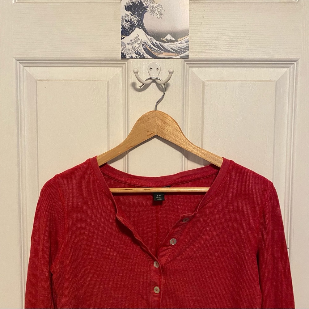 Roots Cabin Waffle Top - Size Small - Picture 1 of 6